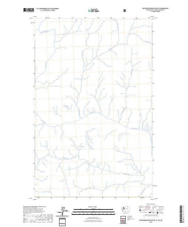 2023 Map of Buckhorn Mountain OE N, 2023 Print