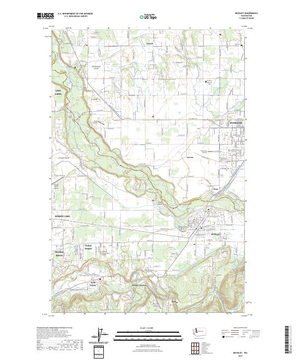 USGS Topographic Map – Buckley