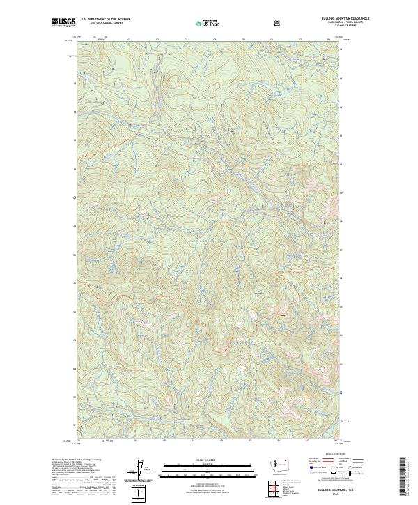 USGS Topographic Map – Bulldog Mountain