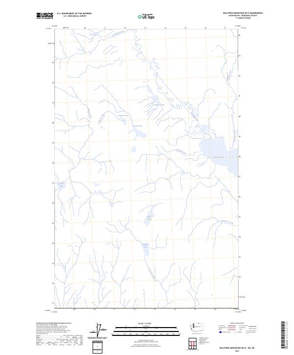 2023 Map of Bullfrog Mountain OE N, 2023 Print