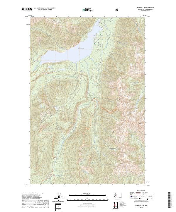USGS Topographic Map – Bumping Lake