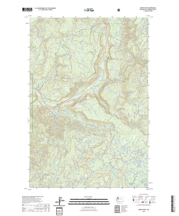 USGS Topographic Map – Burnt Peak