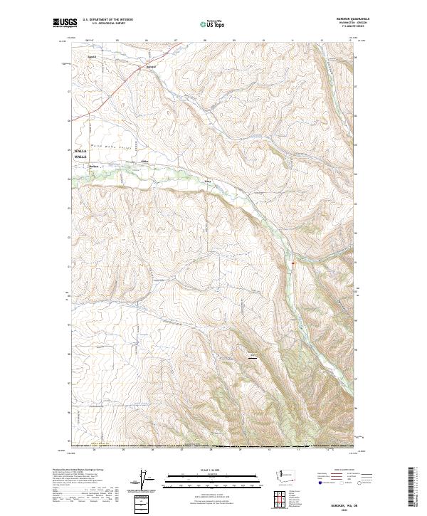 USGS Topographic Map – Buroker