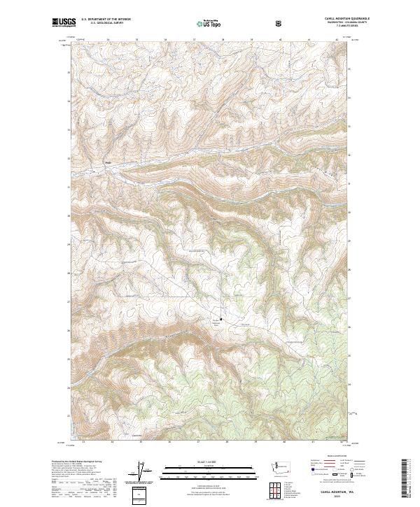 USGS Topographic Map – Cahill Mountain