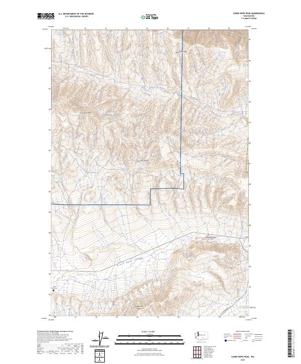 USGS Topographic Map – Cairn Hope Peak
