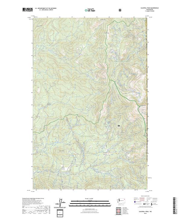 USGS Topographic Map – Calispell Peak