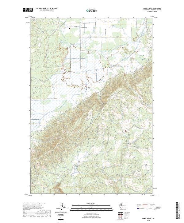 USGS Topographic Map – Camas Prairie