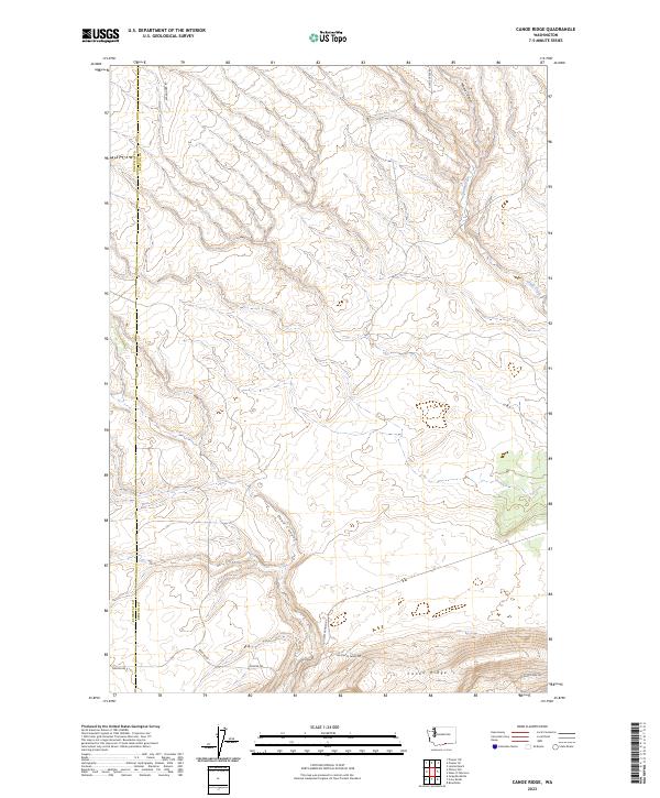 USGS Topographic Map – Canoe Ridge