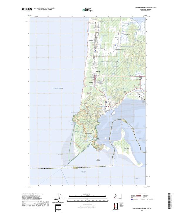 USGS Topographic Map – Cape Disappointment