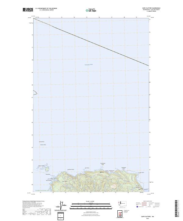 USGS Topographic Map – Cape Flattery