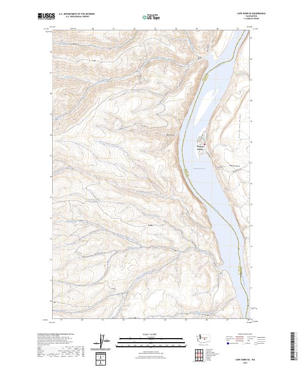 USGS Topographic Map – Cape Horn SE