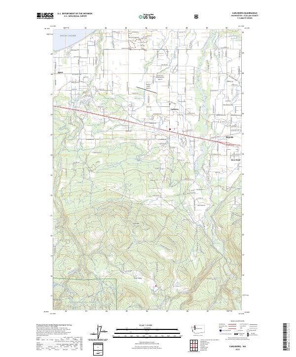 USGS Topographic Map – Carlsborg