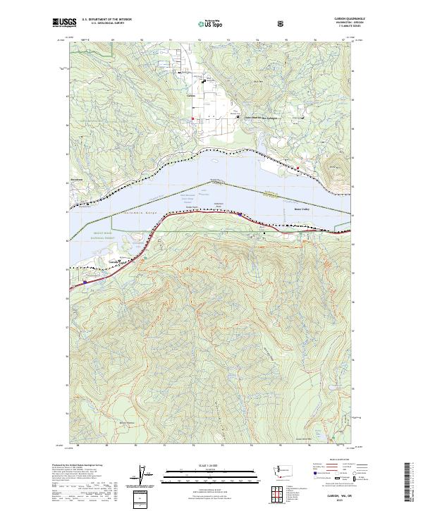 USGS Topographic Map – Carson