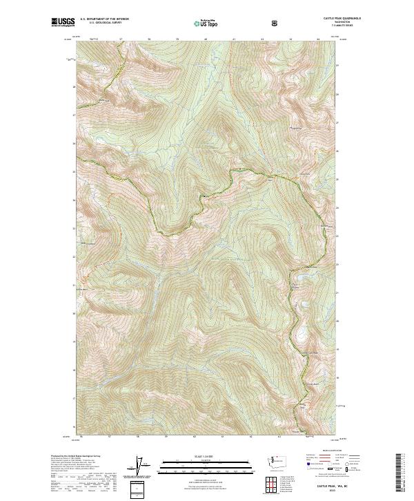 USGS Topographic Map – Castle Peak