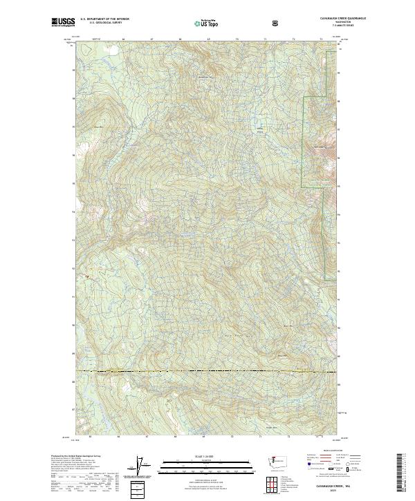 USGS Topographic Map – Cavanaugh Creek