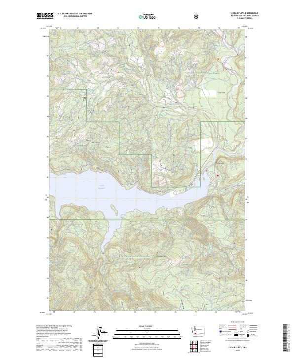 USGS Topographic Map – Cedar Flats