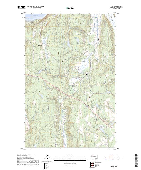USGS Topographic Map – Center