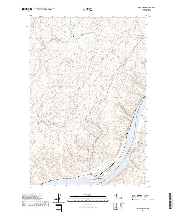 USGS Topographic Map – Central Ferry