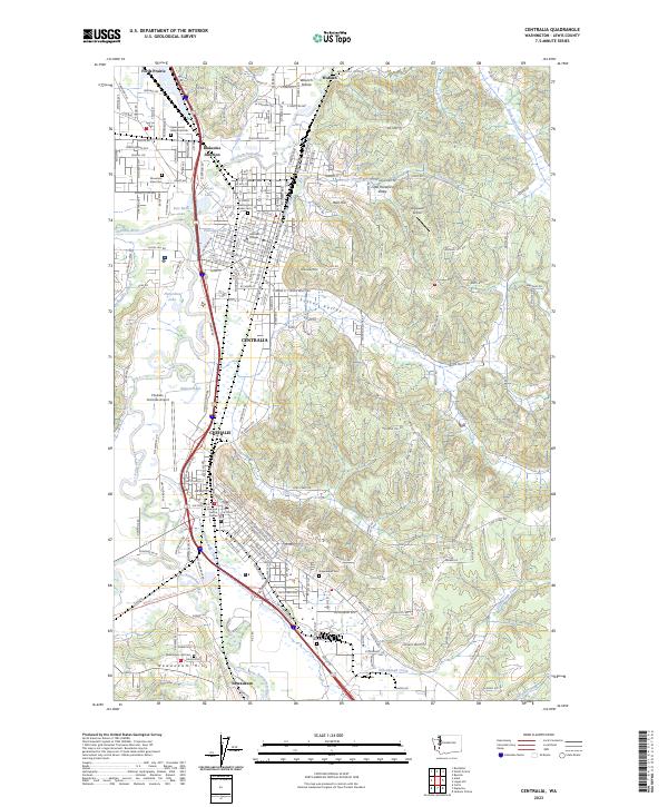USGS Topographic Map – Centralia