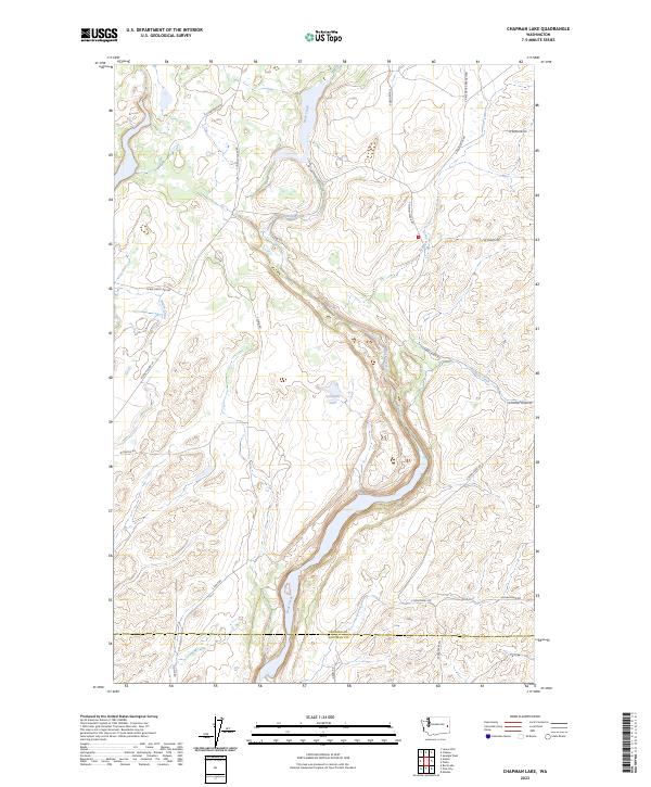 USGS Topographic Map – Chapman Lake