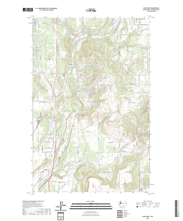 USGS Topographic Map – Chattaroy