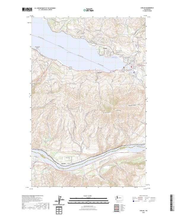 USGS Topographic Map – Chelan