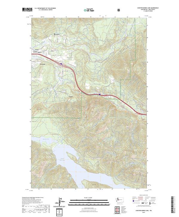 USGS Topographic Map – Chester Morse Lake