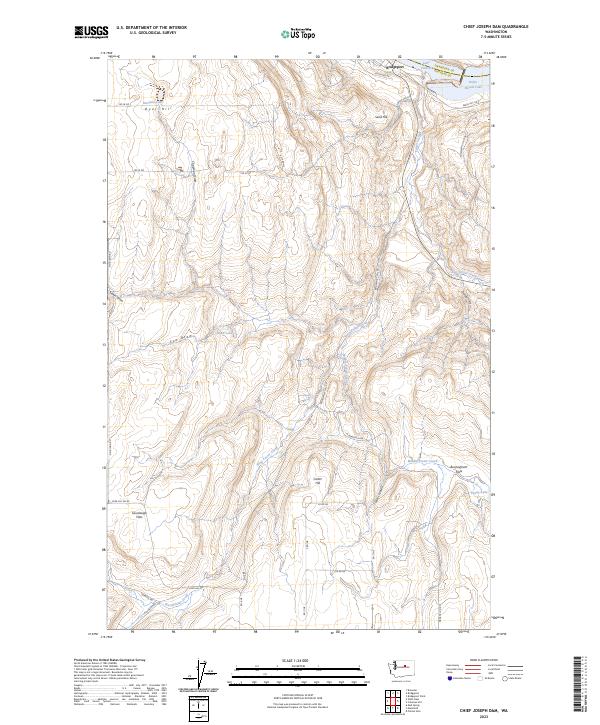 USGS Topographic Map – Chief Joseph Dam