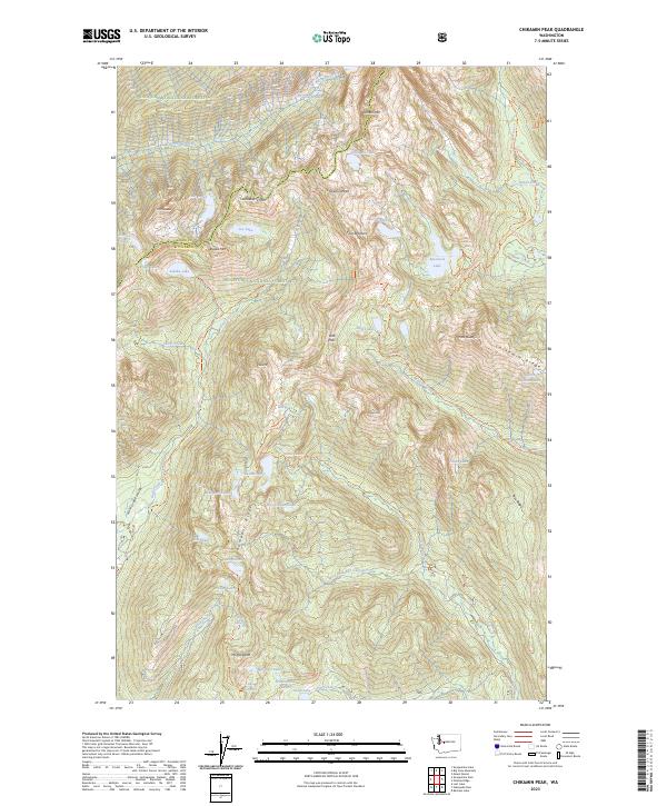 USGS Topographic Map – Chikamin Peak