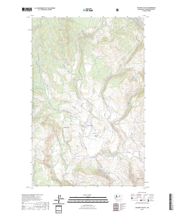 USGS Topographic Map – Chiliwist Valley