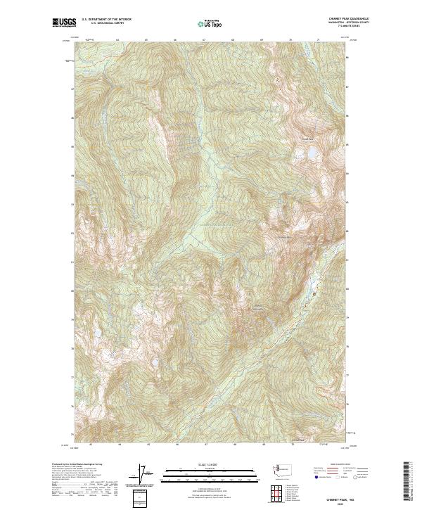 USGS Topographic Map – Chimney Peak