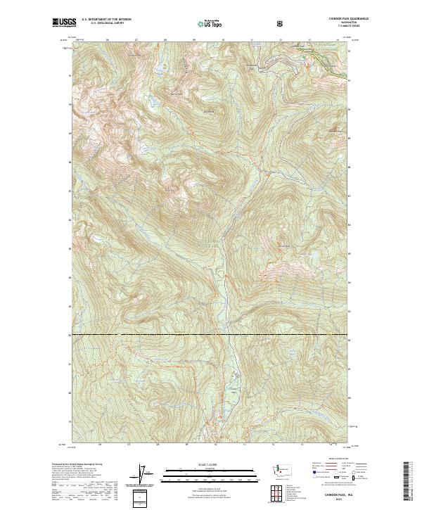 USGS Topographic Map – Chinook Pass