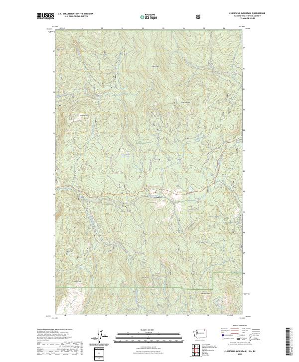 USGS Topographic Map – Churchill Mountain