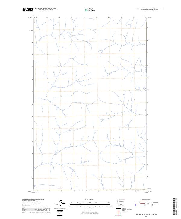 2023 Map of Churchill Mountain OE N, 2023 Print