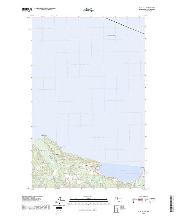 USGS Topographic Map – Clallam Bay