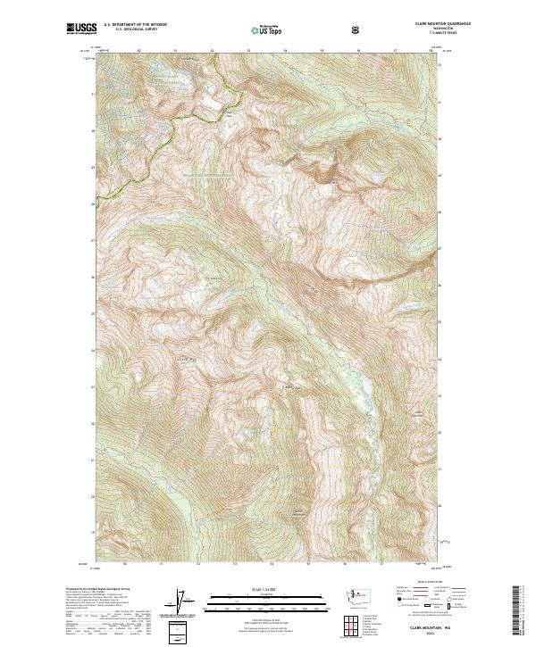 USGS Topographic Map – Clark Mountain