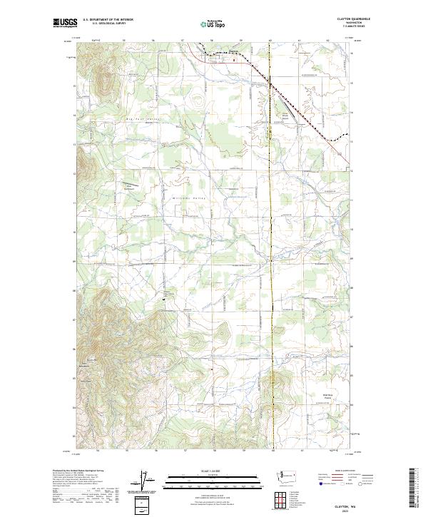 USGS Topographic Map – Clayton