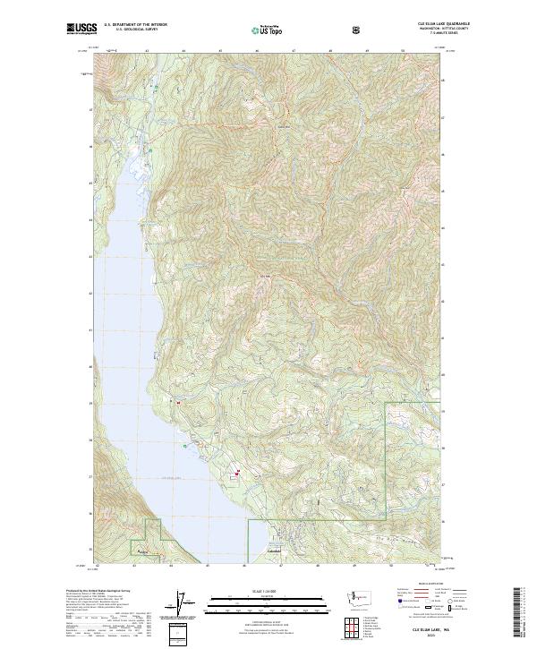 USGS Topographic Map – Cle Elum Lake