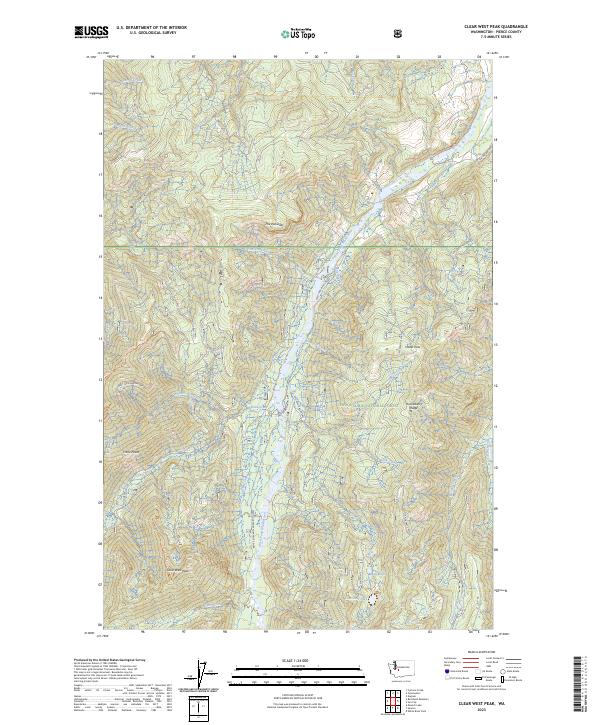 USGS Topographic Map – Clear West Peak