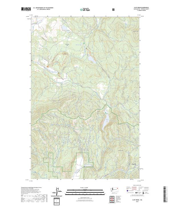 USGS Topographic Map – Cliff Ridge