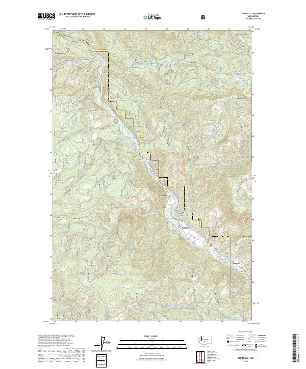 USGS Topographic Map – Cliffdell