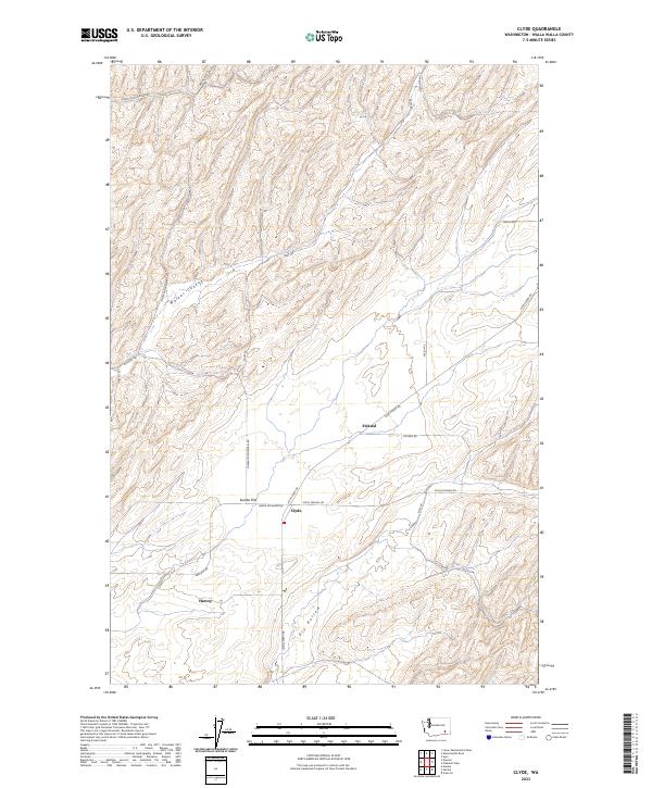 USGS Topographic Map – Clyde