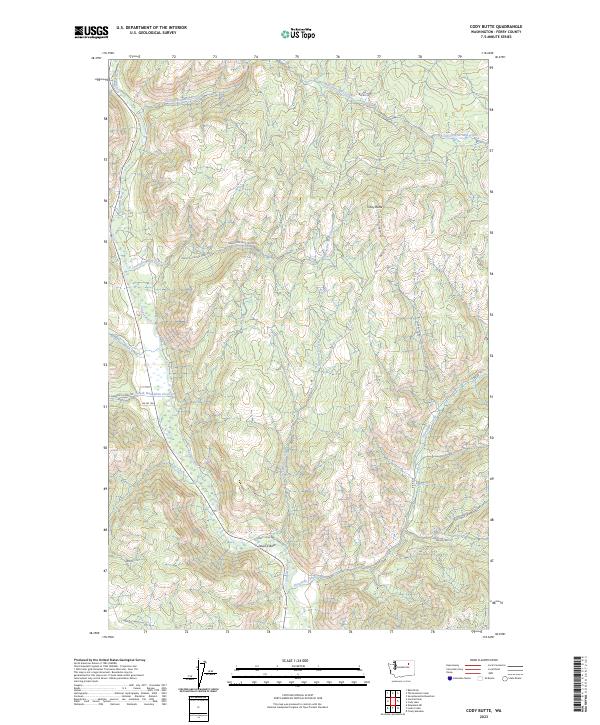 USGS Topographic Map – Cody Butte