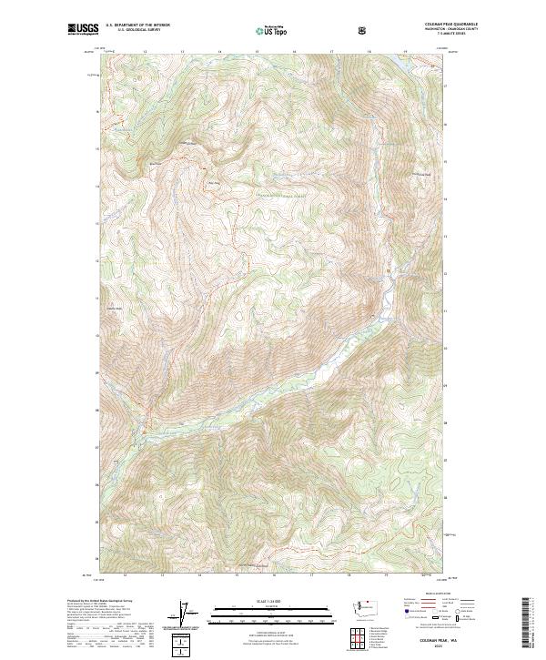 USGS Topographic Map – Coleman Peak