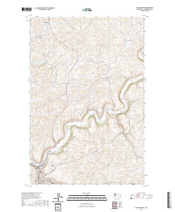 USGS Topographic Map – Colfax North