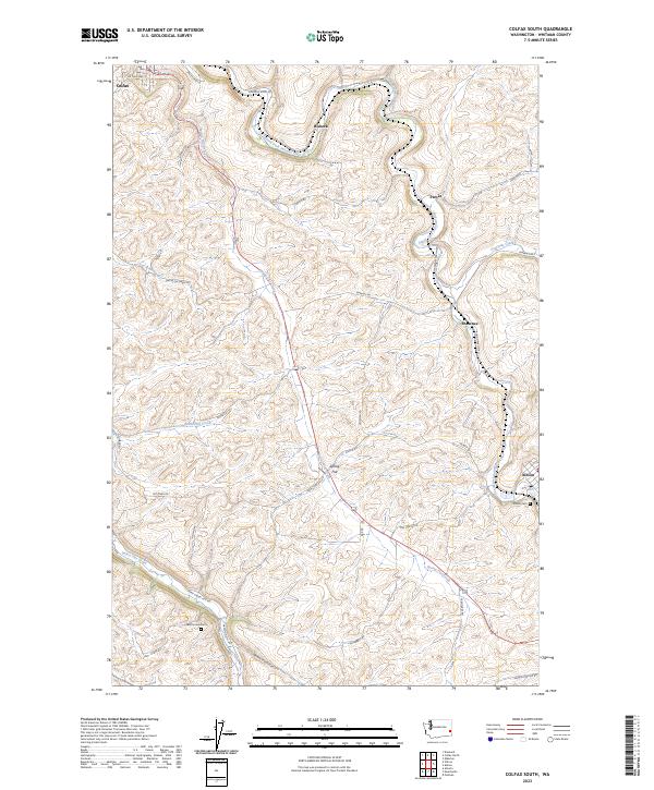 USGS Topographic Map – Colfax South
