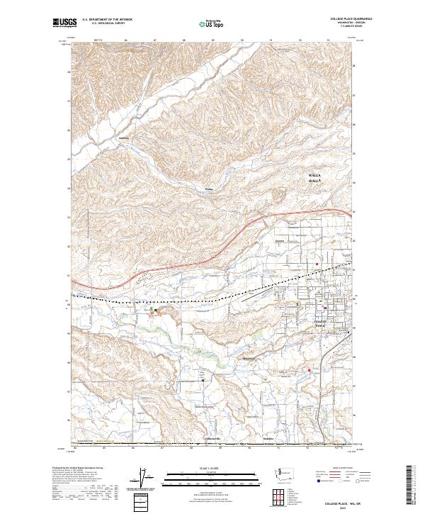 USGS Topographic Map – College Place