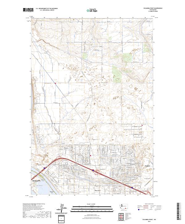 USGS Topographic Map – Columbia Point
