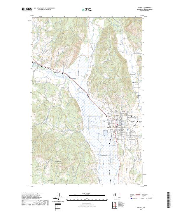 USGS Topographic Map – Colville