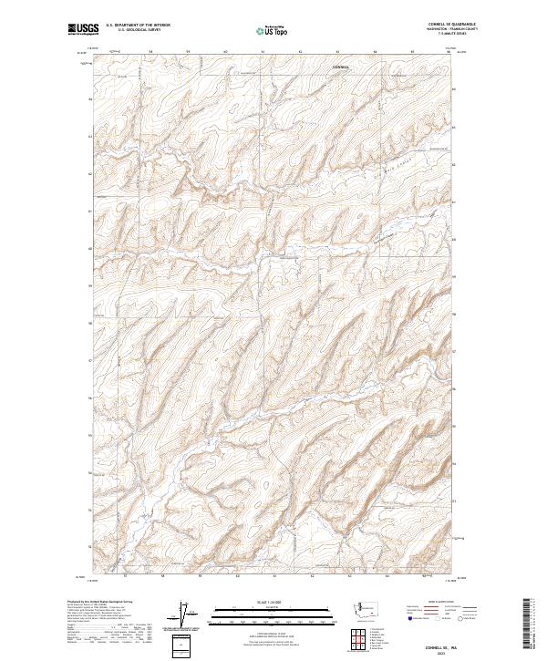USGS Topographic Map – Connell SE